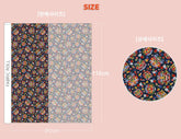 Korean Traditional Asian Goblin Oni Flower Dokkaebi Pattern Cotton Fabric made in Korea by the Half Yard